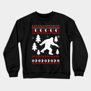 Sasquatch Ugly Christmas Crewneck Sweatshirt